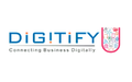 DIGITIFY logo in blue letters with a pink/blue crest on the right and the tagline 'Connecting Business' beneath.