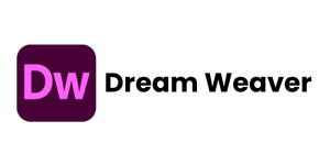 Dreamweaver logo: purple rounded square with pink 'Dw' and the words 'Dream Weaver'