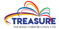 Treasure Tourism Corporation Ltd logo with multicolored arcs above the word TREASURE and the company name beneath.