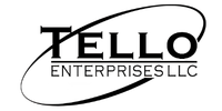 Tello Enterprises LLC logo with the word TELLO and an oval swoosh around it, plus 'ENTERPRISES LLC' text beneath.