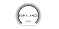 Resonance logo: double circular rings with a stylized staircase beneath and the word RESONANCE