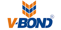V-BOND logo featuring an orange-blue shield emblem above the blue wordmark.
