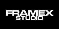 Framex Studio logo in white on a black background.