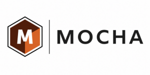 MOCHA logo: brown hexagon with white 'M' on the left, a vertical divider, and the bold 'MOCHA' text